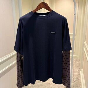 Miu Miu Long-sleeved jersey T-shirt